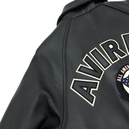 AVIREX | アヴィレックス SIGNATURE VARSITY JACKET レザー 6151076 ブラック サイズ：M【尾張小牧店】