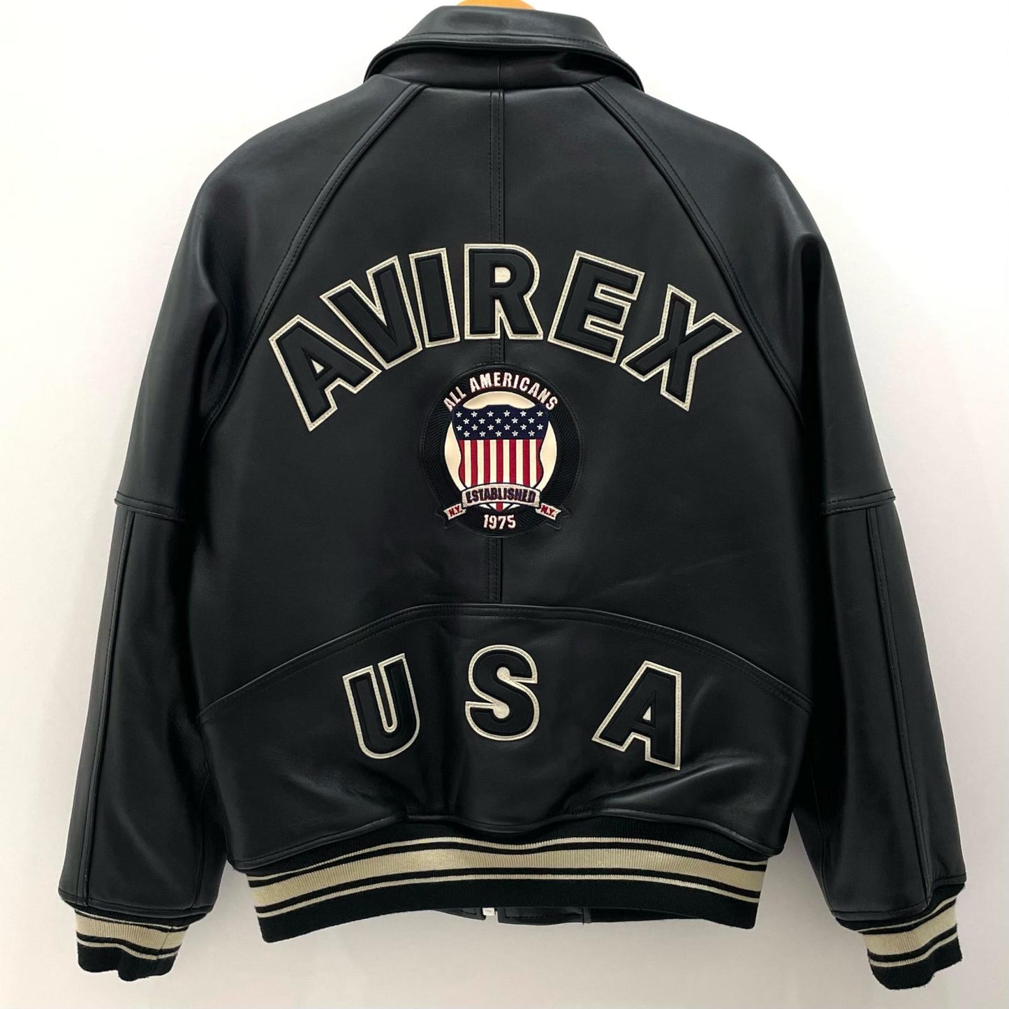 AVIREX | アヴィレックス SIGNATURE VARSITY JACKET レザー 6151076 ブラック サイズ：M【尾張小牧店】