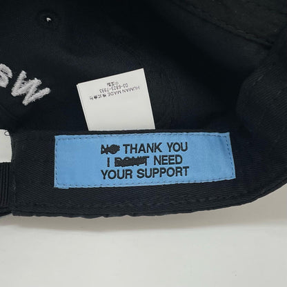 Wasted Youth | ウエステッドユースウェステッドユース NYLON 6 PANEL CAP キャップ WY27GD002 ブラック【尾張小牧店】