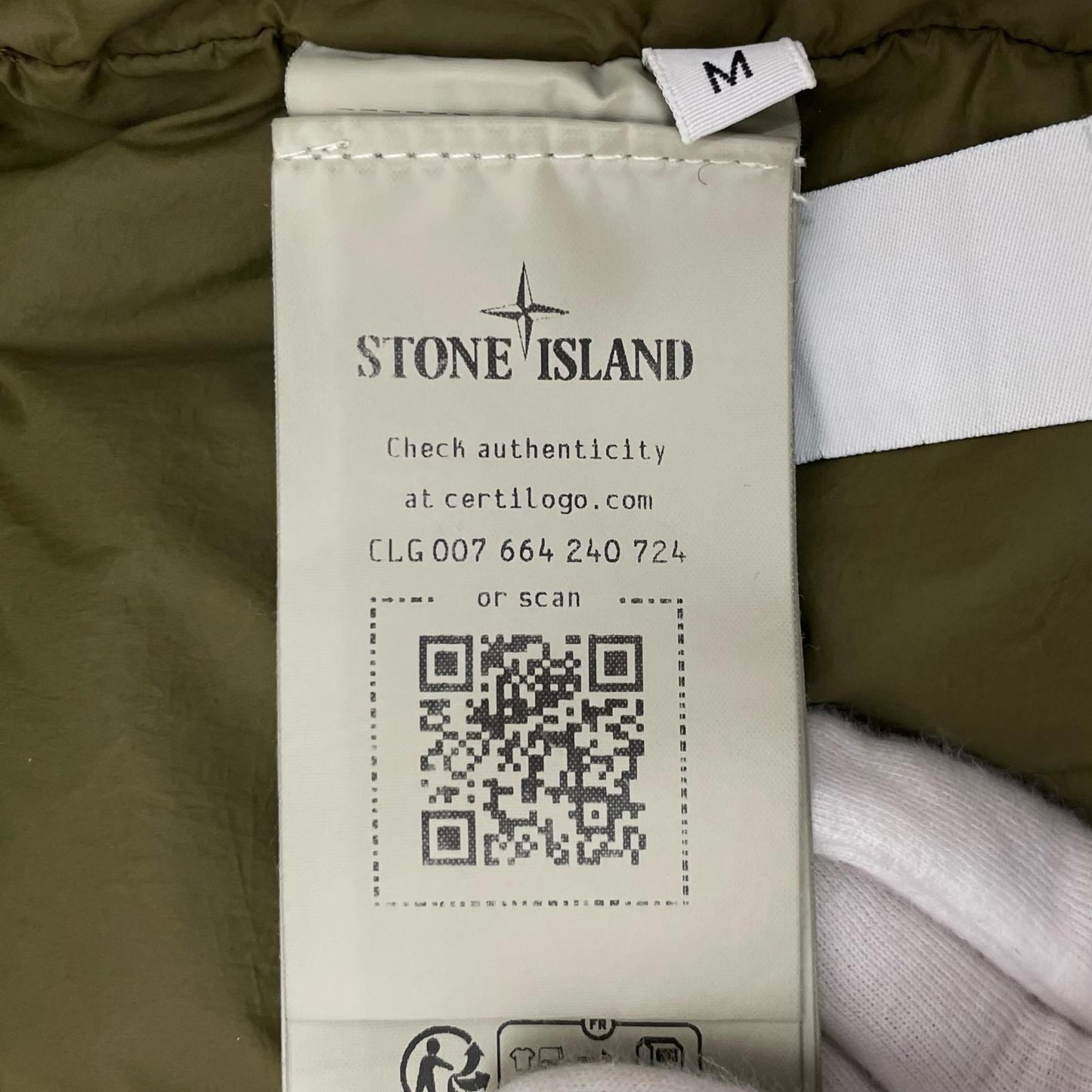 STONE ISLAND | ストーンアイランド ダウンベスト カーキ サイズ：M【尾張小牧店】