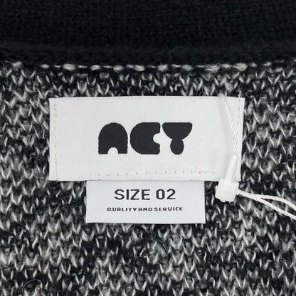 KPATTERN CARDIGAN カーディガン ACY-25AW-003 ブラック×ホワイト サイズ：2【尾張小牧店】