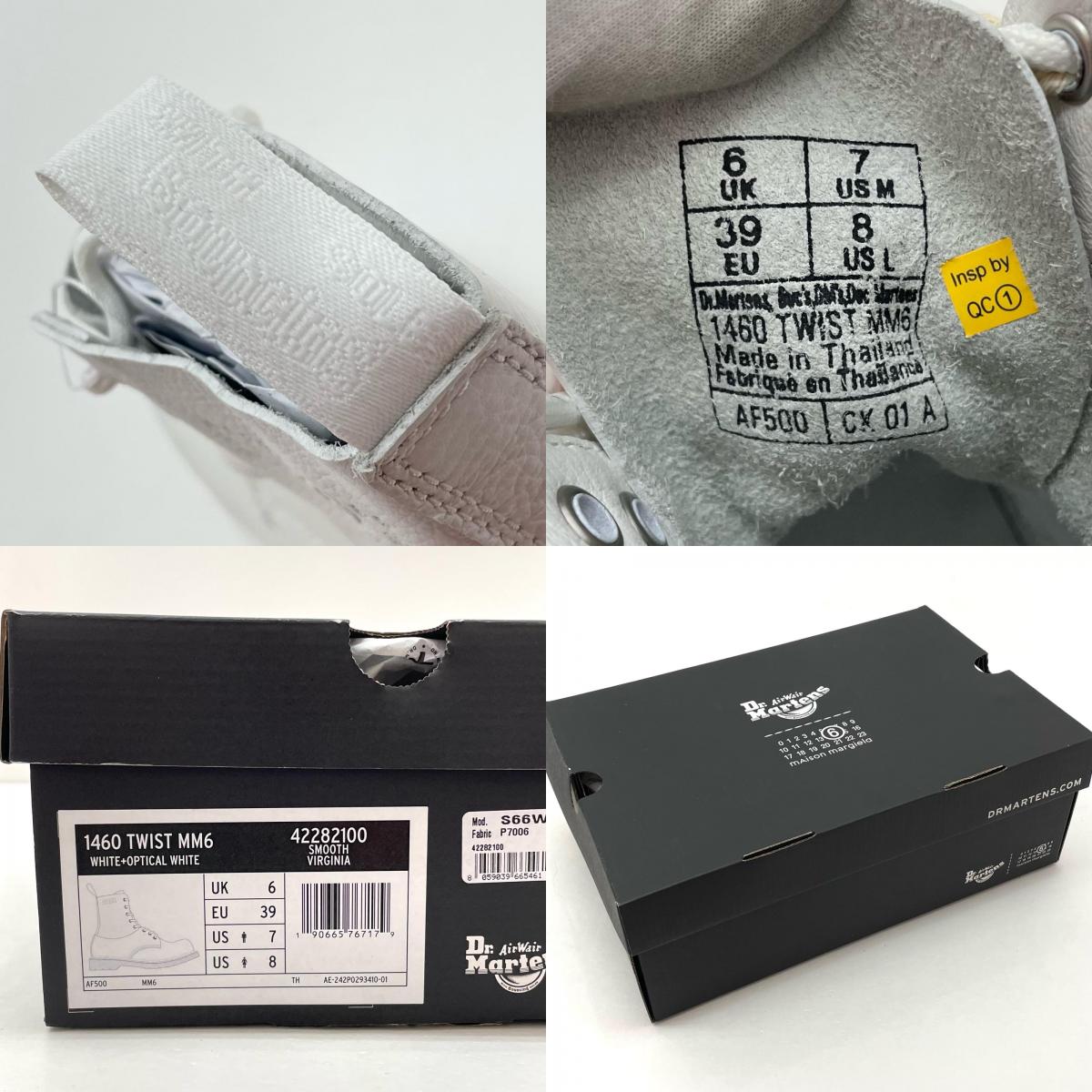 Dr.Martens | ドクターマーチン 1460 TWIST ブーツ S66WU0128 ホワイト 25cm【尾張小牧店】