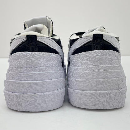 【中古】NIKE×sacai | ナイキ×サカイ Blazer Low Black Patent Leather/ナイキ ブレーザー ロー ブラック パテント レザー スニーカー 靴　DM6443-001 ブラック×ホワイト 27cm【尾張小牧店】