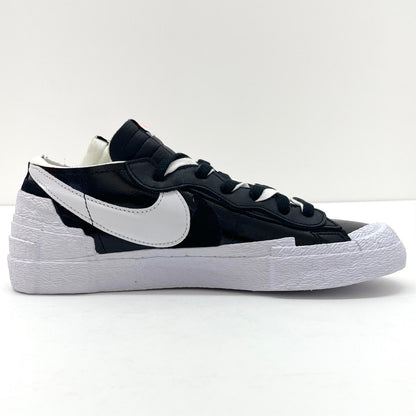 【中古】NIKE×sacai | ナイキ×サカイ Blazer Low Black Patent Leather/ナイキ ブレーザー ロー ブラック パテント レザー スニーカー 靴　DM6443-001 ブラック×ホワイト 27cm【尾張小牧店】