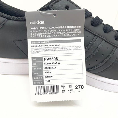 adidas | アディダス Women's Superstar スニーカー 27.0cm FV3398 ブラック【尾張小牧店】
