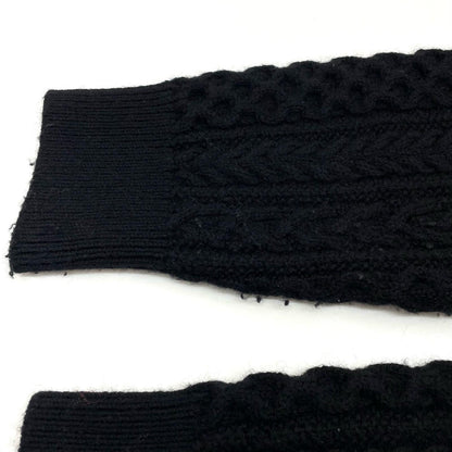 REBORN WOOL ARAN KNIT PULLOVER セーター ブラック サイズ：4【尾張小牧店】