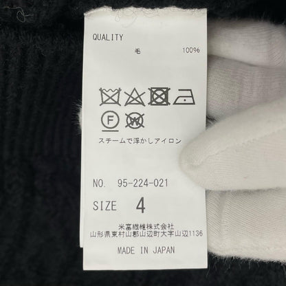 REBORN WOOL ARAN KNIT PULLOVER セーター ブラック サイズ：4【尾張小牧店】
