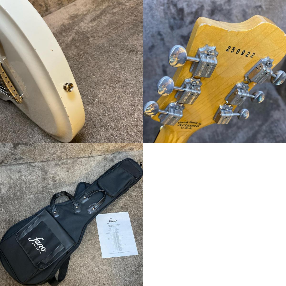 楽器 Oltre RB6 Olympic White Fano Guitars【尾張小牧店】
