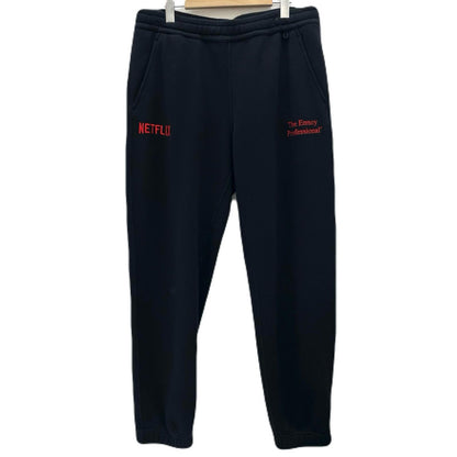 【中古】The Ennoy Professional×NET FLIX｜ザエンノイプロフェッショナル×ネットフリックス 裏起毛スウェットパンツ AW23BRENPT06NTL ブラック サイズ：L【尾張小牧店】