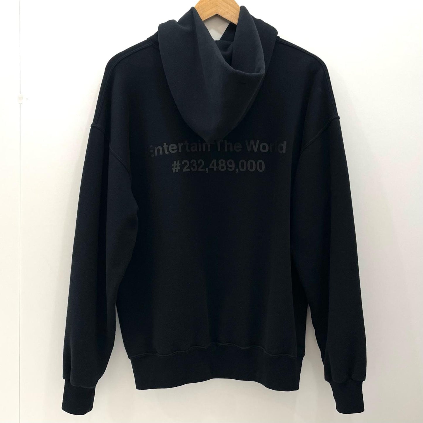 【中古】The Ennoy Professional×NET FLIX｜ザエンノイプロフェッショナル×ネットフリックス 裏起毛長袖パーカー AW23BRENPT06NTL ブラック サイズ：L【尾張小牧店】