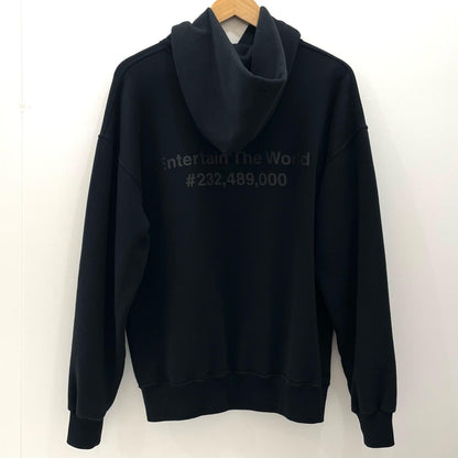 【中古】The Ennoy Professional×NET FLIX｜ザエンノイプロフェッショナル×ネットフリックス 裏起毛長袖パーカー AW23BRENPT06NTL ブラック サイズ：L【尾張小牧店】