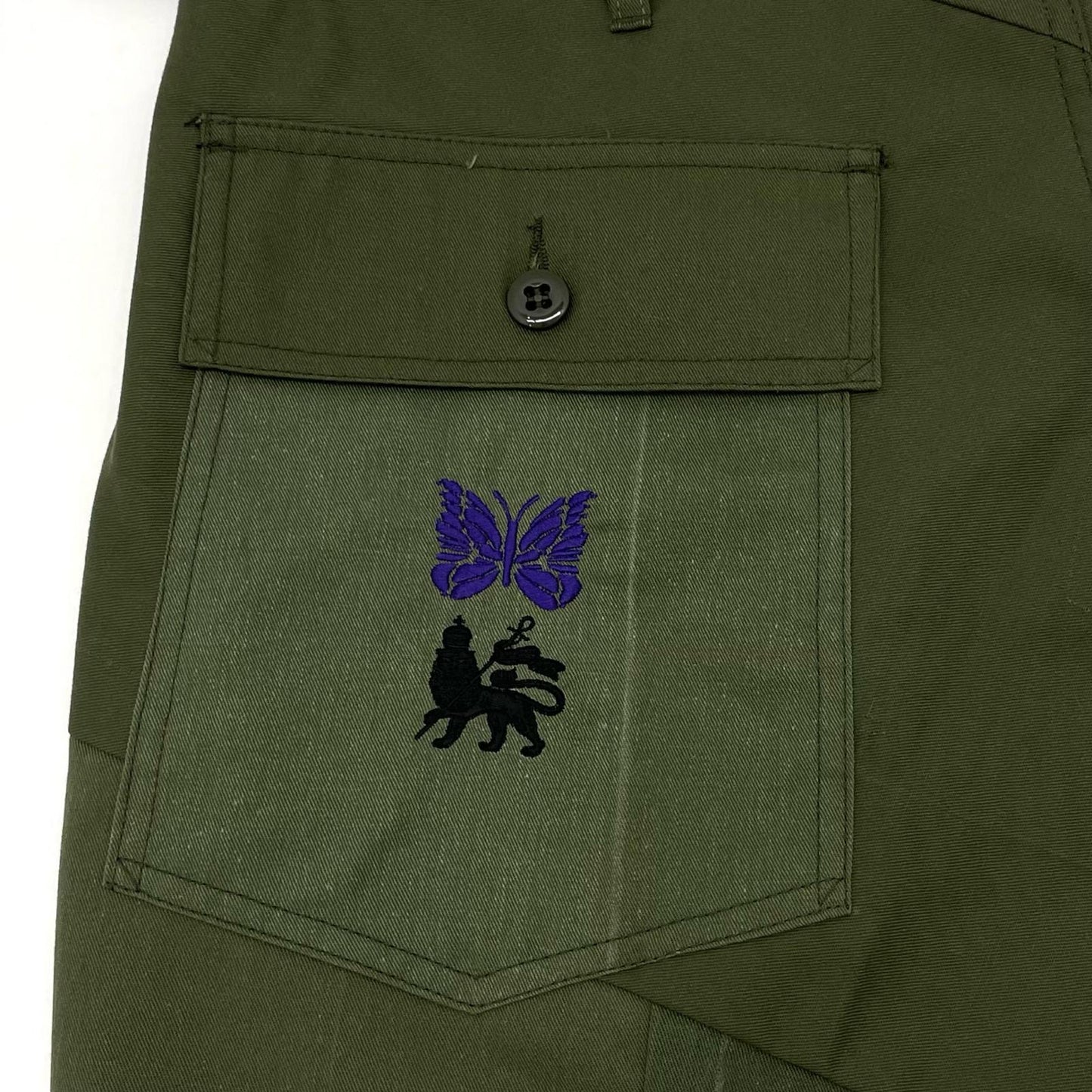 Needles | ニードルス Rebuild Fatigue Pant “Peace To パンツ 2026-PA9-006 カーキ サイズ：M【尾張小牧店】