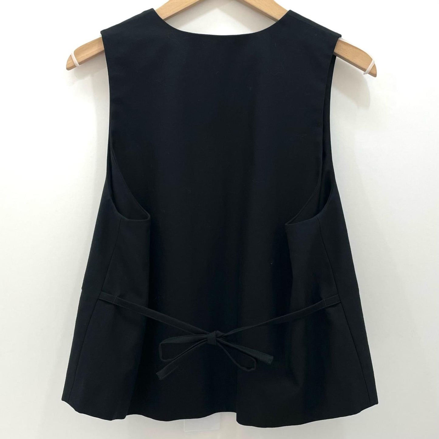 Graphpaper | グラフペーパー Cotton Cupro Back Satin Gilet ベスト GL253-30346 ブラック【尾張小牧店】