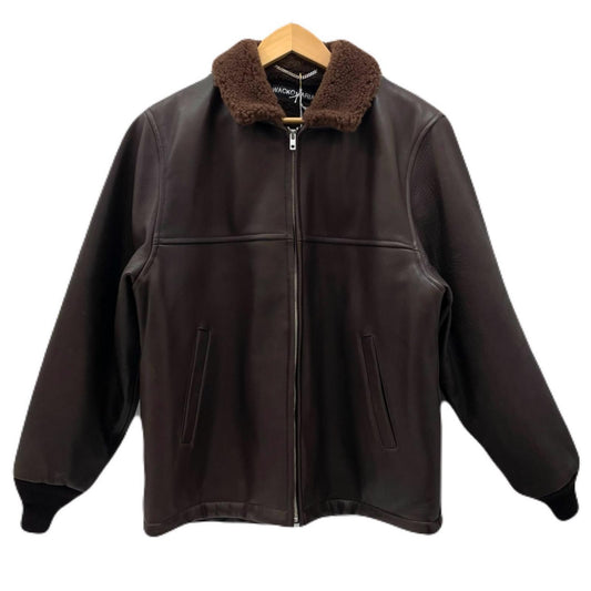 WACKOMARIA | ワコマリア LEATHER BOA JACKET レザー 25FW-WMO-BL01 ブラウン サイズ：M【尾張小牧店】