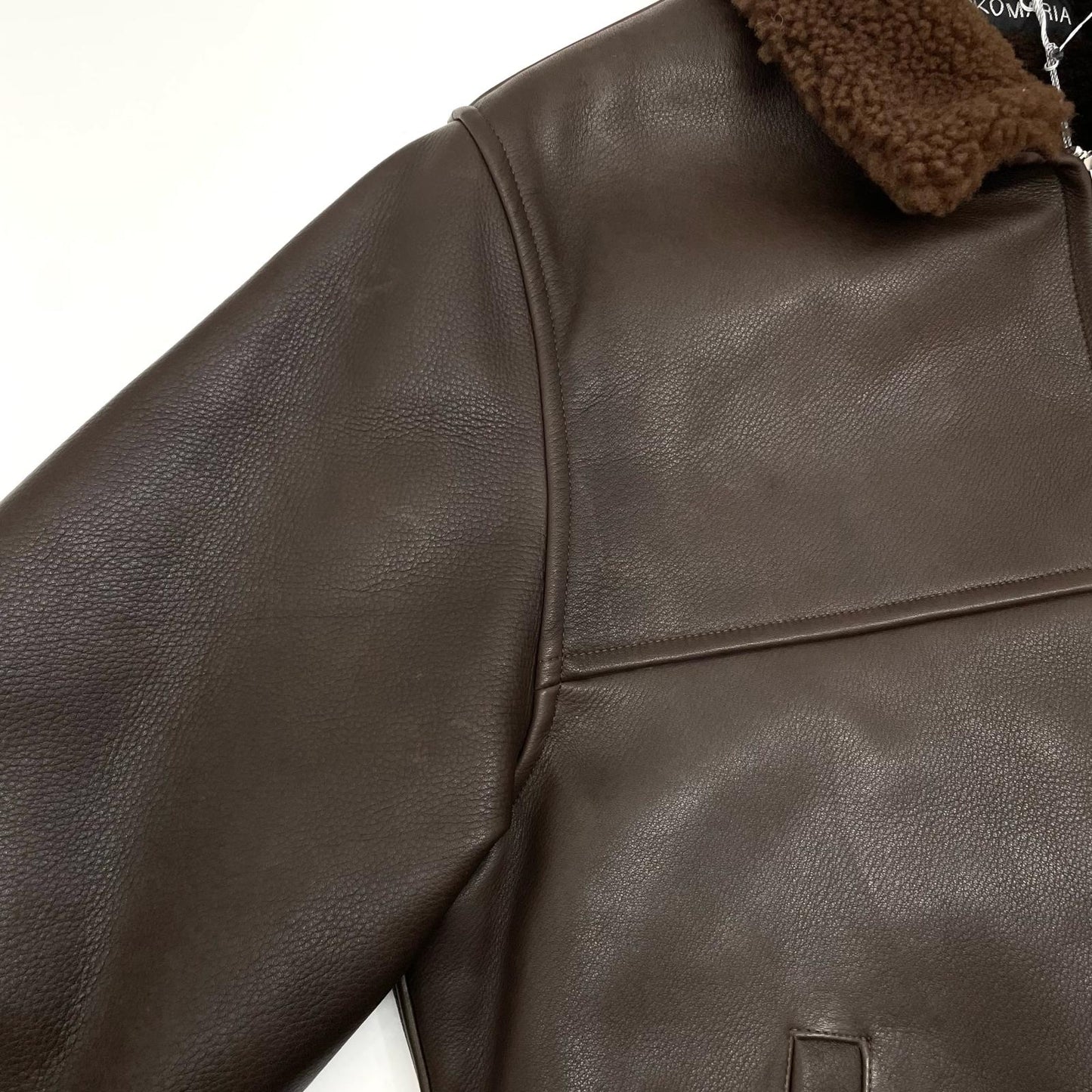 WACKOMARIA | ワコマリア LEATHER BOA JACKET レザー 25FW-WMO-BL01 ブラウン サイズ：M【尾張小牧店】