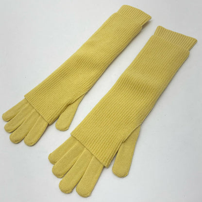 Graphpaper | グラフペーパー Mercerized Fine Wool Knit Layered Gloves 手袋 GL253-90467 イエロー【尾張小牧店】