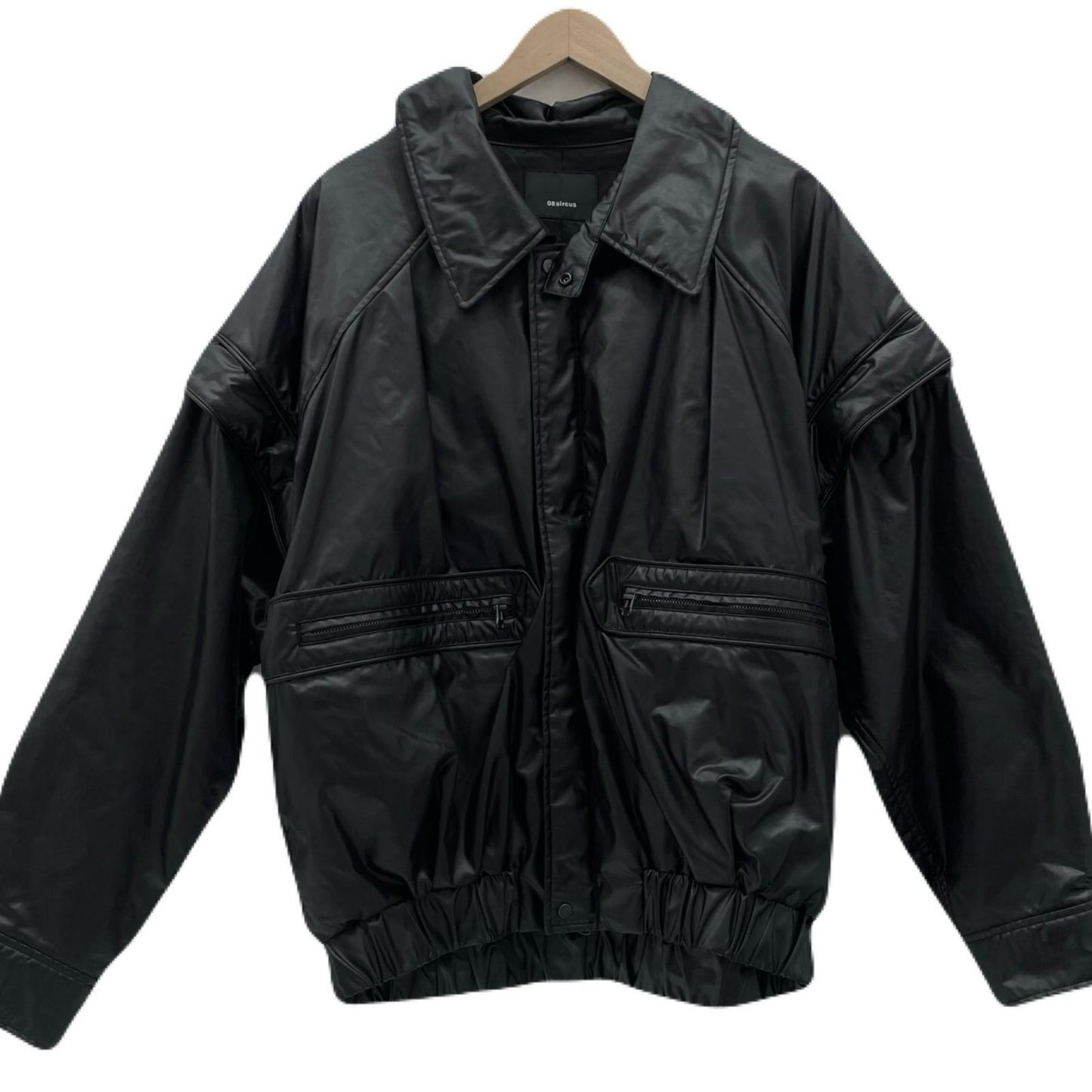 08sircus | ゼロエイトサーカス Wax vintage padded detachable short blouson ブルゾン S24AW-OT06 ブラック サイズ：4【尾張小牧店】