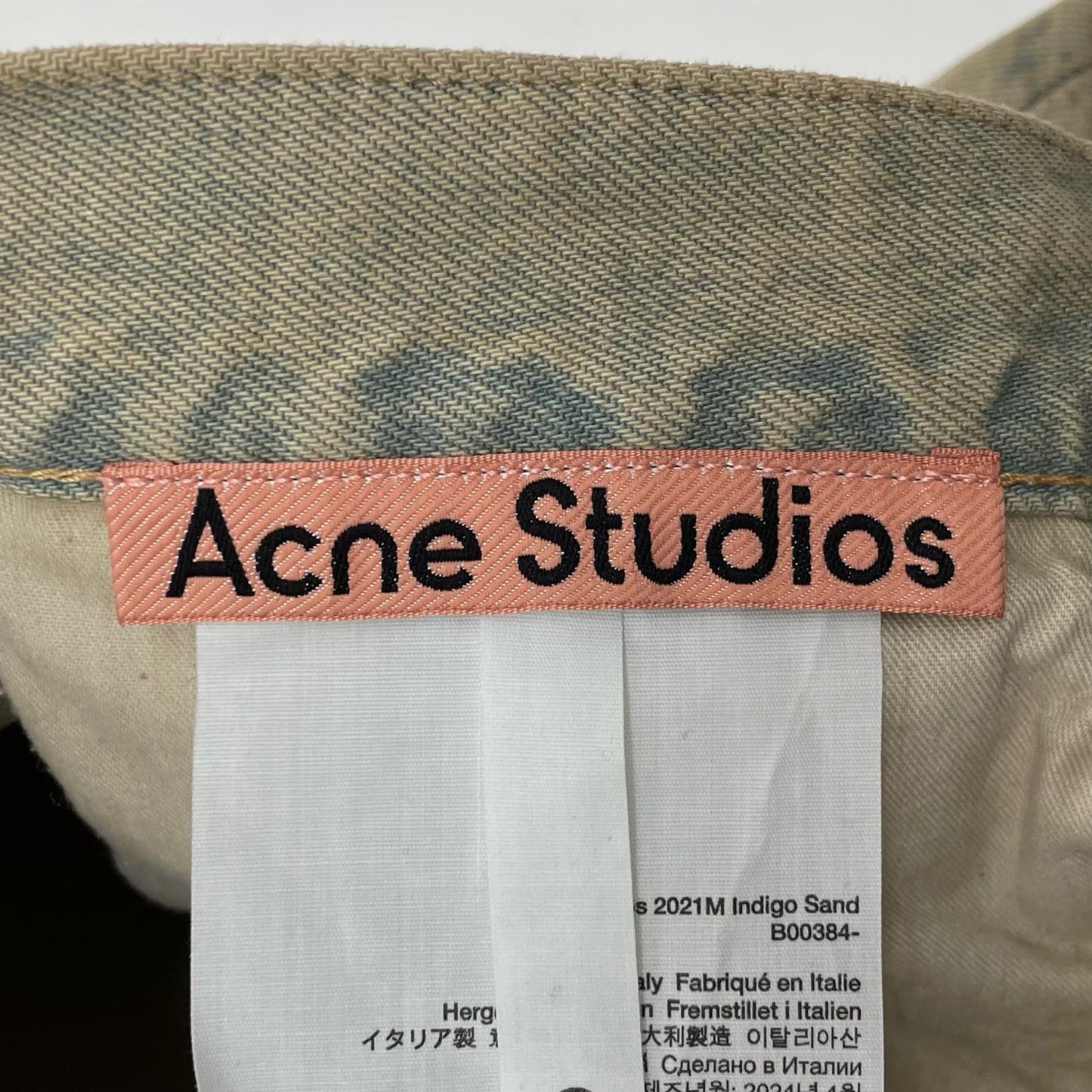 ACNE STUDIOS | アクネストゥディオズ 2021M INDIGO SAND デニムパンツ B00384 インディゴサンド サイズ：33【尾張小牧店】