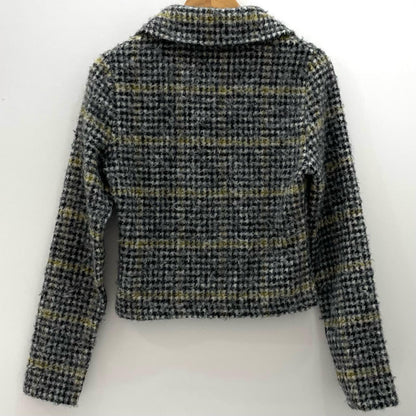 Our Legacy | アワーレガシー SLIM ZIP LONGSLEEVE カーディガン W4236SPH ブラック×イエロー×ホワイト サイズ：38【尾張小牧店】