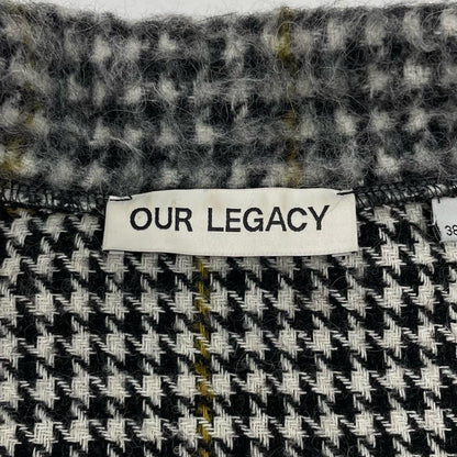 Our Legacy | アワーレガシー SLIM ZIP LONGSLEEVE カーディガン W4236SPH ブラック×イエロー×ホワイト サイズ：38【尾張小牧店】
