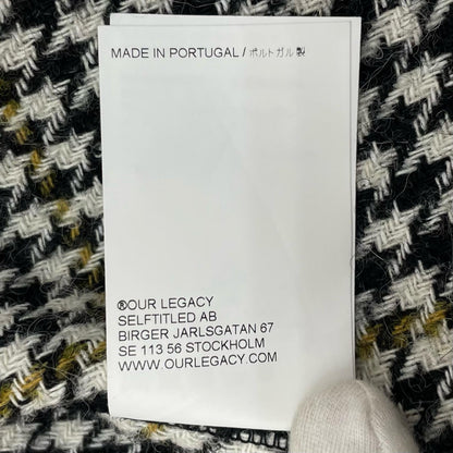 Our Legacy | アワーレガシー SLIM ZIP LONGSLEEVE カーディガン W4236SPH ブラック×イエロー×ホワイト サイズ：38【尾張小牧店】