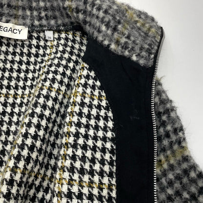 Our Legacy | アワーレガシー SLIM ZIP LONGSLEEVE カーディガン W4236SPH ブラック×イエロー×ホワイト サイズ：38【尾張小牧店】