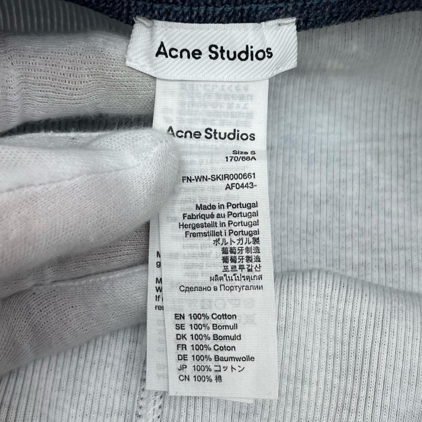 ACNE STUDIOS | アクネストゥディオズ スカート ブルー サイズ：S【尾張小牧店】