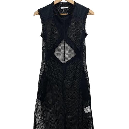 SHOULDER PATCH MESH DRESS ワンピース ID24S-OP05 ブラック サイズ：FreeSize【尾張小牧店】