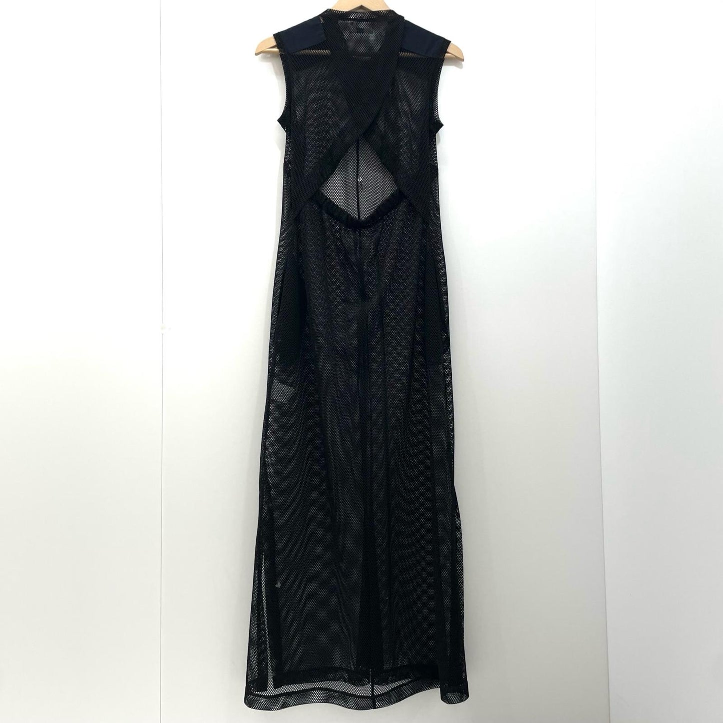 SHOULDER PATCH MESH DRESS ワンピース ID24S-OP05 ブラック サイズ：FreeSize【尾張小牧店】