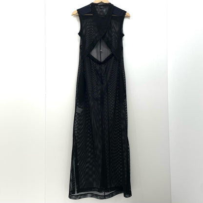 SHOULDER PATCH MESH DRESS ワンピース ID24S-OP05 ブラック サイズ：FreeSize【尾張小牧店】