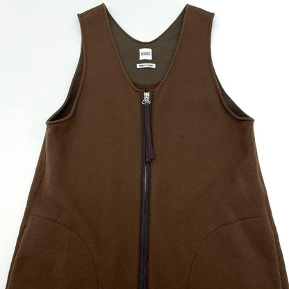 COTTON LOOP WHEEL ZIP ALL IN ONE ツナギ 241-02-0002 ブラウン【尾張小牧店】