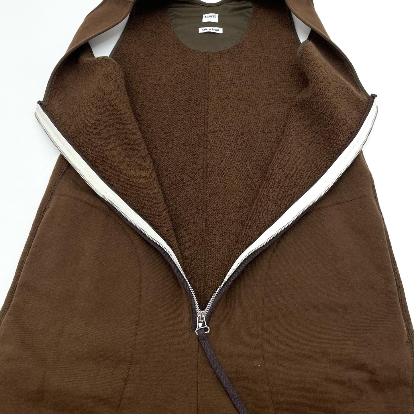 COTTON LOOP WHEEL ZIP ALL IN ONE ツナギ 241-02-0002 ブラウン【尾張小牧店】