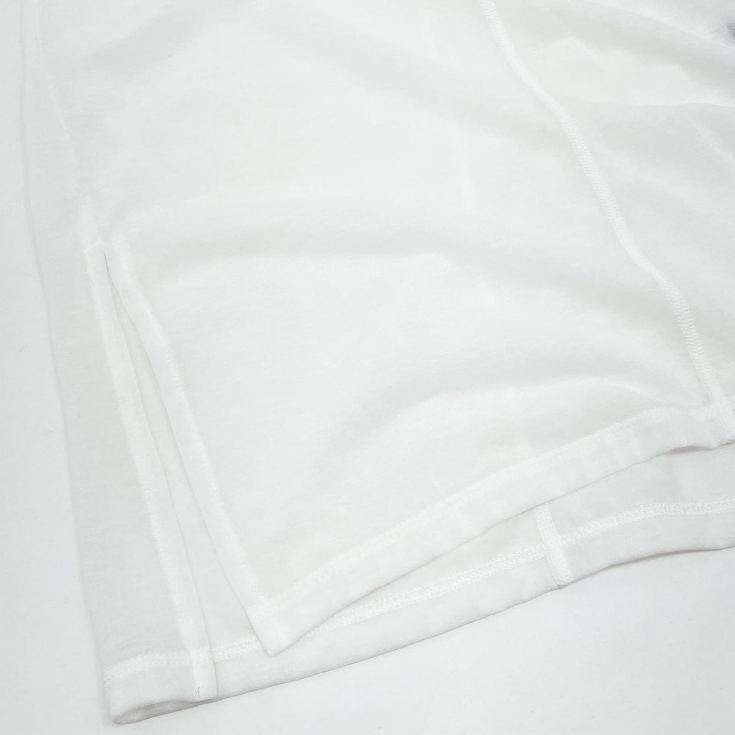 Cotton nylon sheer L/S with tie カットソー PS25-CS07 ホワイト サイズ：FreeSize【尾張小牧店】