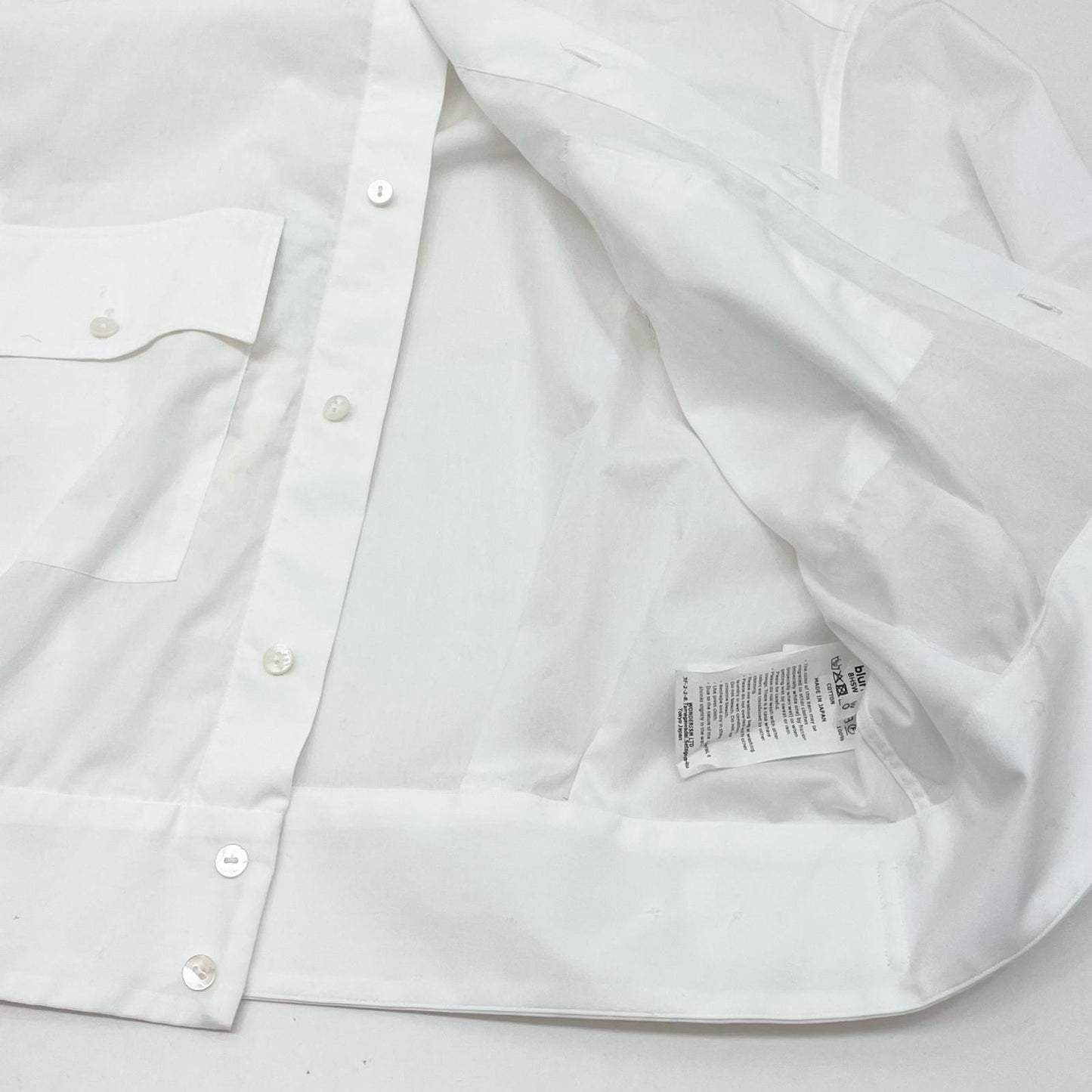blurhms | ブラームス Chambray Short Jacket その他アウター BHSW25S17 ホワイト【尾張小牧店】