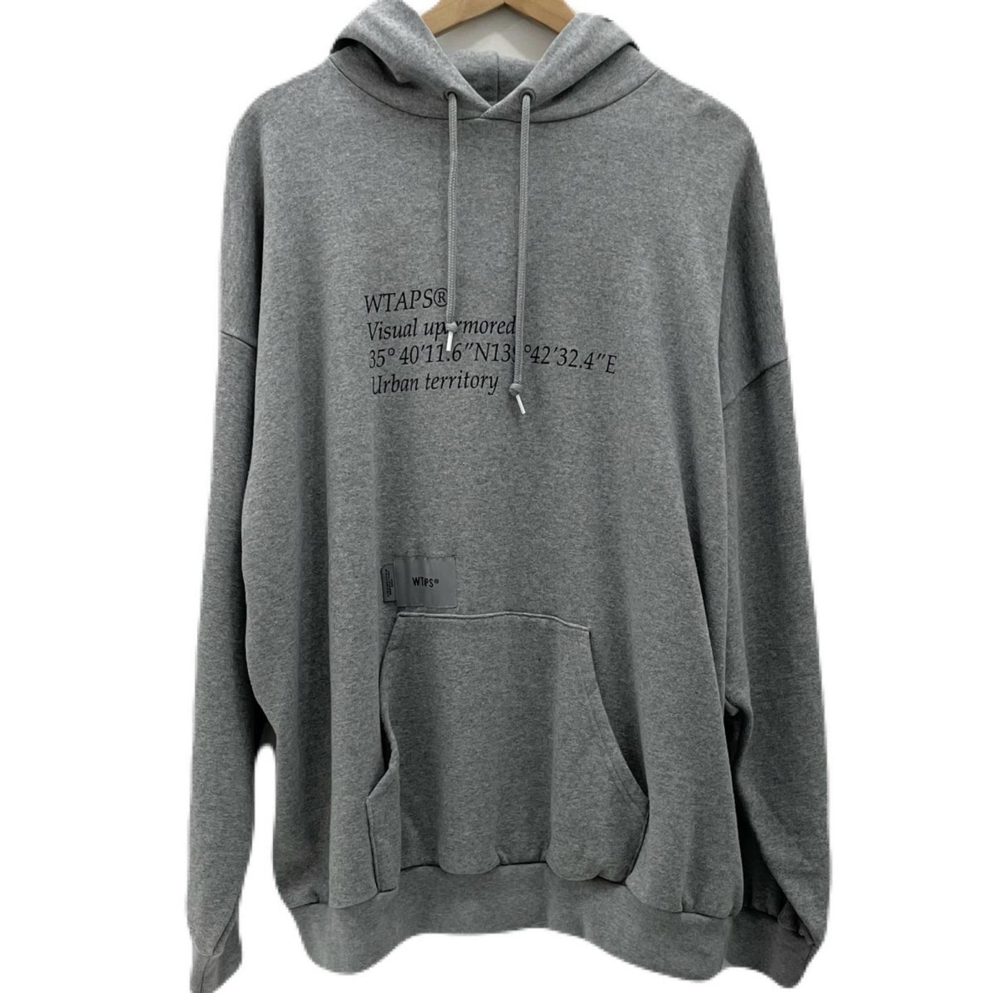 【中古】W)TAPS | ダブルタップス　25SS PMY / Hoody / Cotton　裏起毛 長袖パーカー グレー サイズ：4【尾張小牧店】