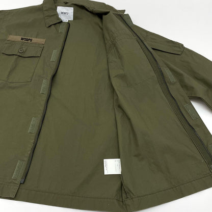 W)TAPS | ダブルタップス FLYERS/LS/COTTON.WEATHER 長袖シャツ 211BRDT-SHM03 オリーブ サイズ：2【尾張小牧店】
