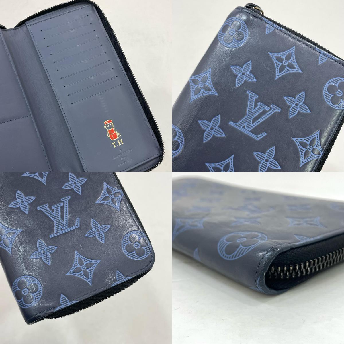 LOUIS VUITTON | ルイ・ヴィトン 長財布 ブラック×ブルー【尾張小牧店】