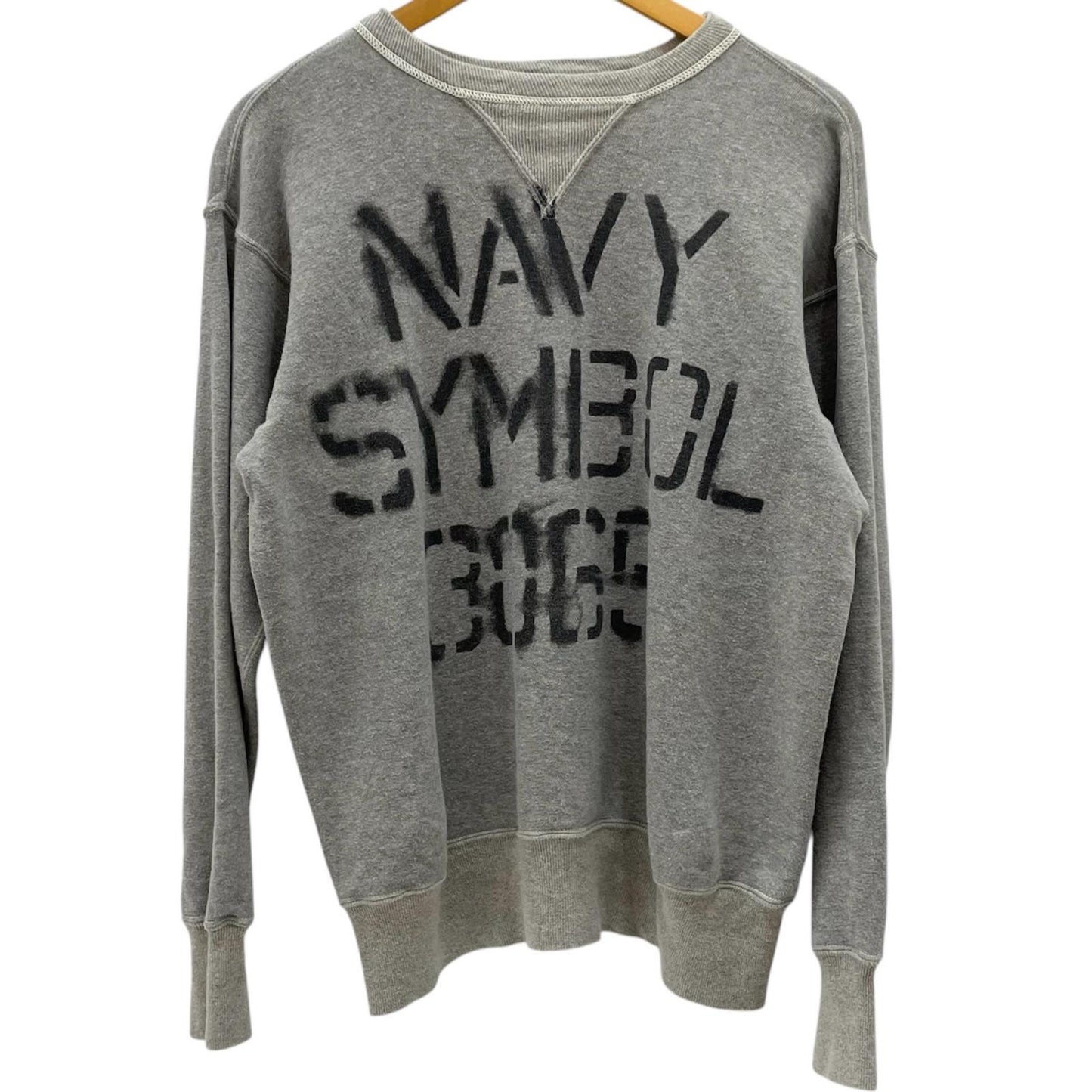 【中古】WARE HOUSE | ウェアハウス　NAVY SYMBOL 長袖スウェット グレー サイズ：42【尾張小牧店】