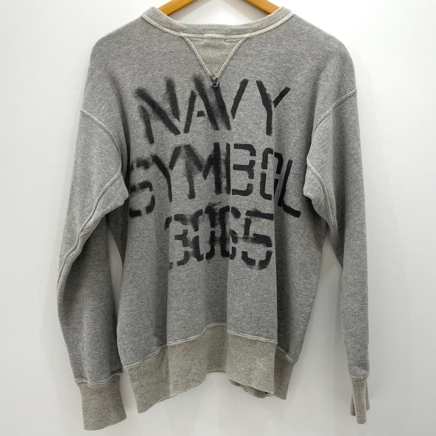 【中古】WARE HOUSE | ウェアハウス　NAVY SYMBOL 長袖スウェット グレー サイズ：42【尾張小牧店】