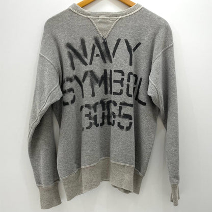 【中古】WARE HOUSE | ウェアハウス　NAVY SYMBOL 長袖スウェット グレー サイズ：42【尾張小牧店】