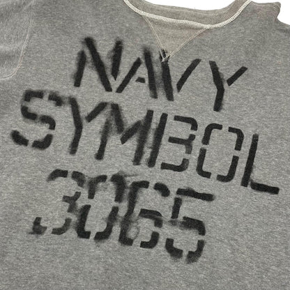 【中古】WARE HOUSE | ウェアハウス　NAVY SYMBOL 長袖スウェット グレー サイズ：42【尾張小牧店】