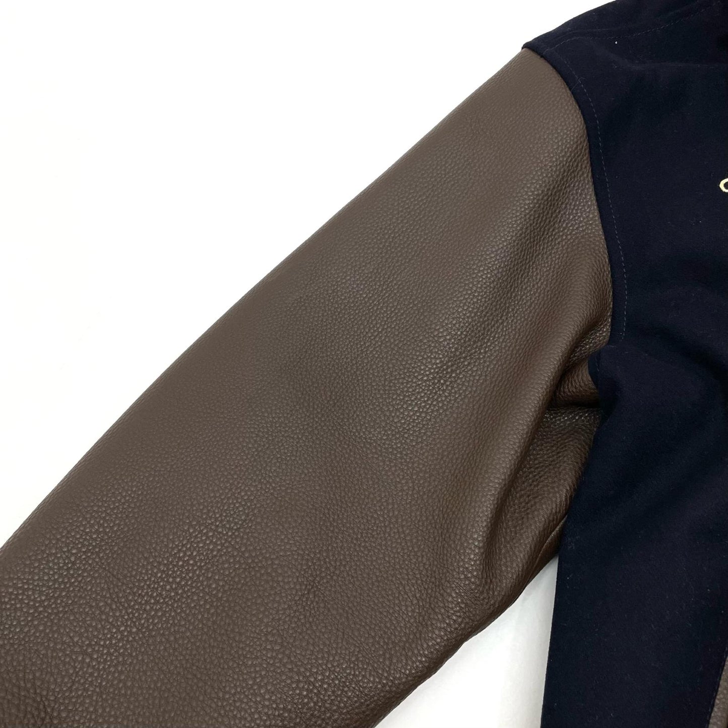 AVIREX | アヴィレックス NYC STADIUM JACKET スタジャン 783-3252047 ネイビー×ブラウン サイズ：XL【尾張小牧店】