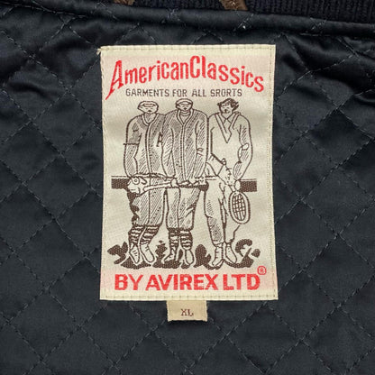 AVIREX | アヴィレックス NYC STADIUM JACKET スタジャン 783-3252047 ネイビー×ブラウン サイズ：XL【尾張小牧店】