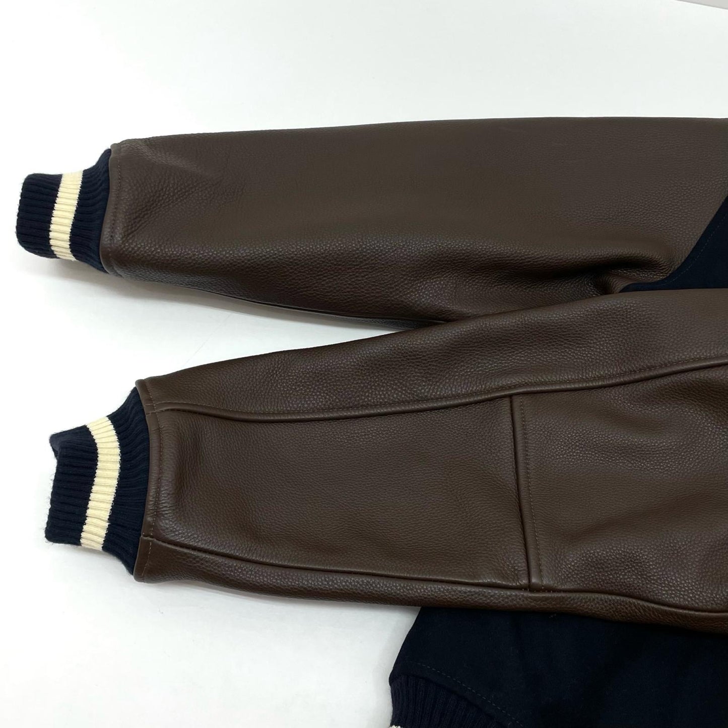 AVIREX | アヴィレックス NYC STADIUM JACKET スタジャン 783-3252047 ネイビー×ブラウン サイズ：XL【尾張小牧店】