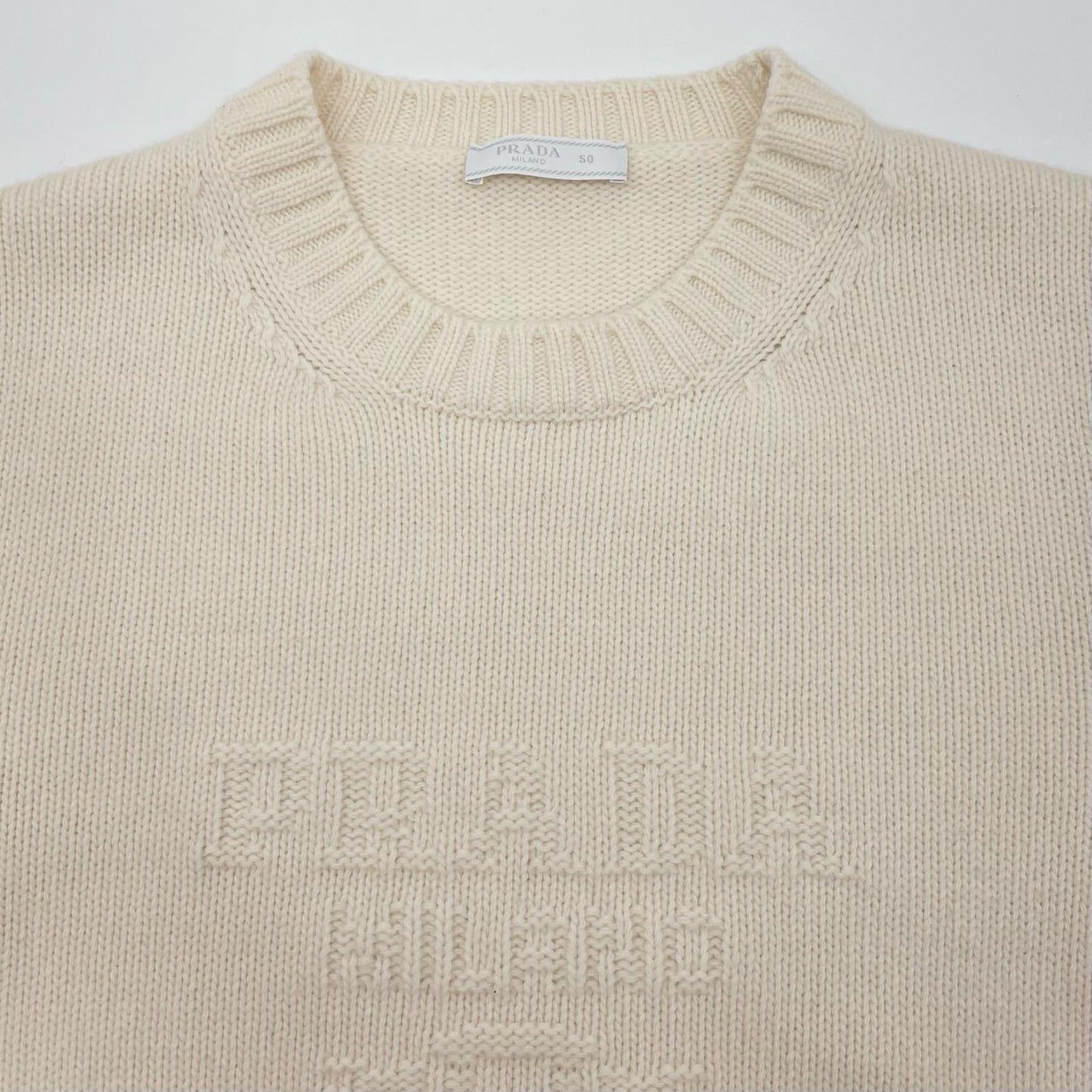 PRADA | プラダ ニット UMB645 S232 13HI アイボリー サイズ：50【尾張小牧店】