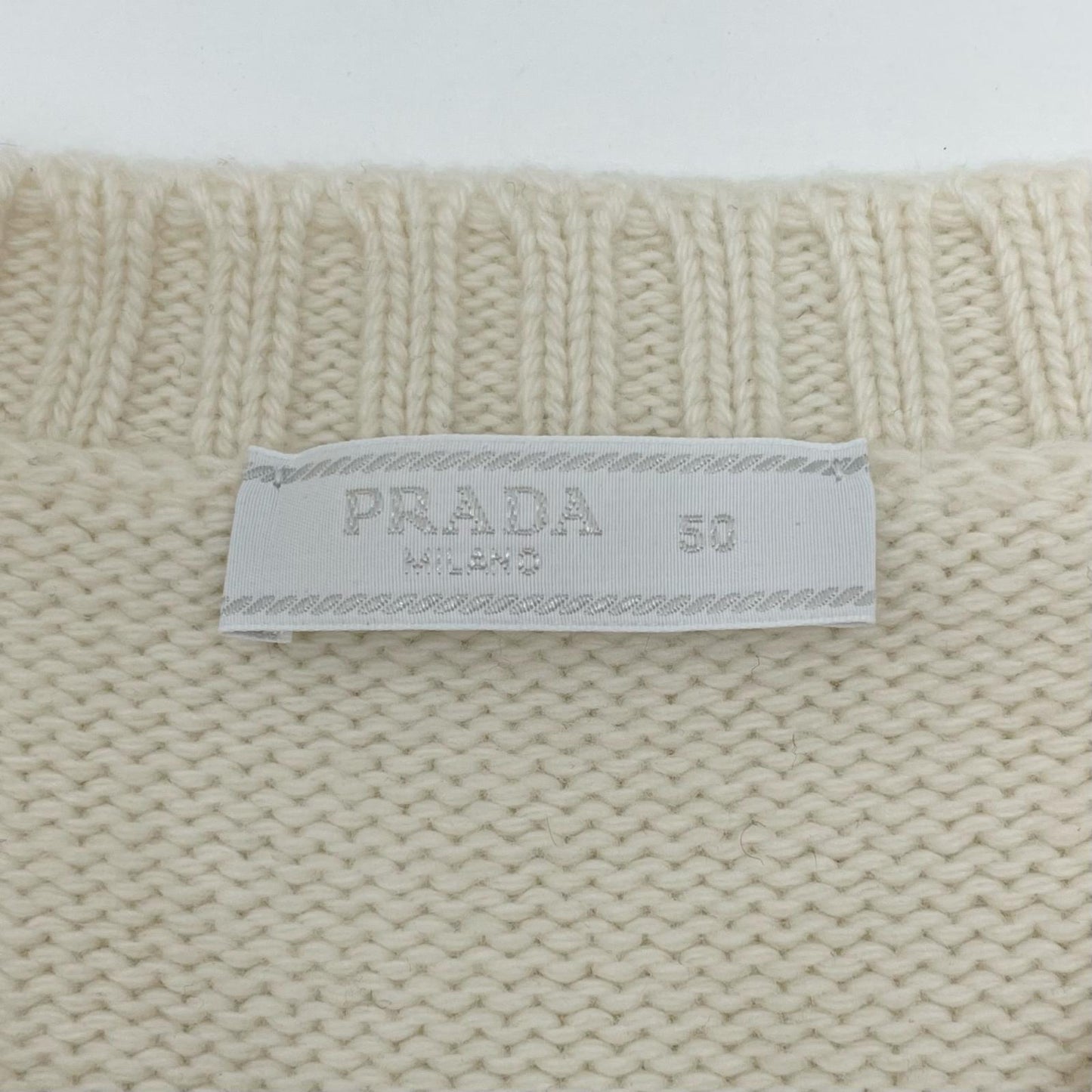 PRADA | プラダ ニット UMB645 S232 13HI アイボリー サイズ：50【尾張小牧店】