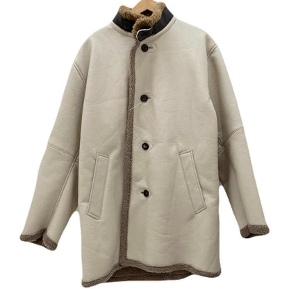 Standneck Mouton Coat レザー ES19C-01 ベージュ サイズ：3【尾張小牧店】
