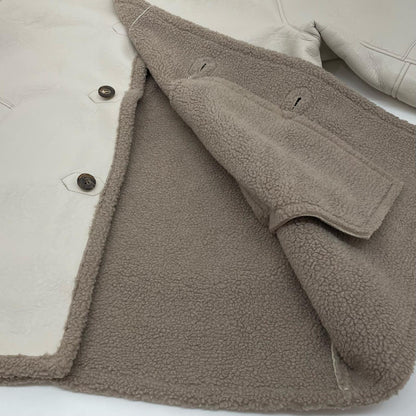 Standneck Mouton Coat レザー ES19C-01 ベージュ サイズ：3【尾張小牧店】