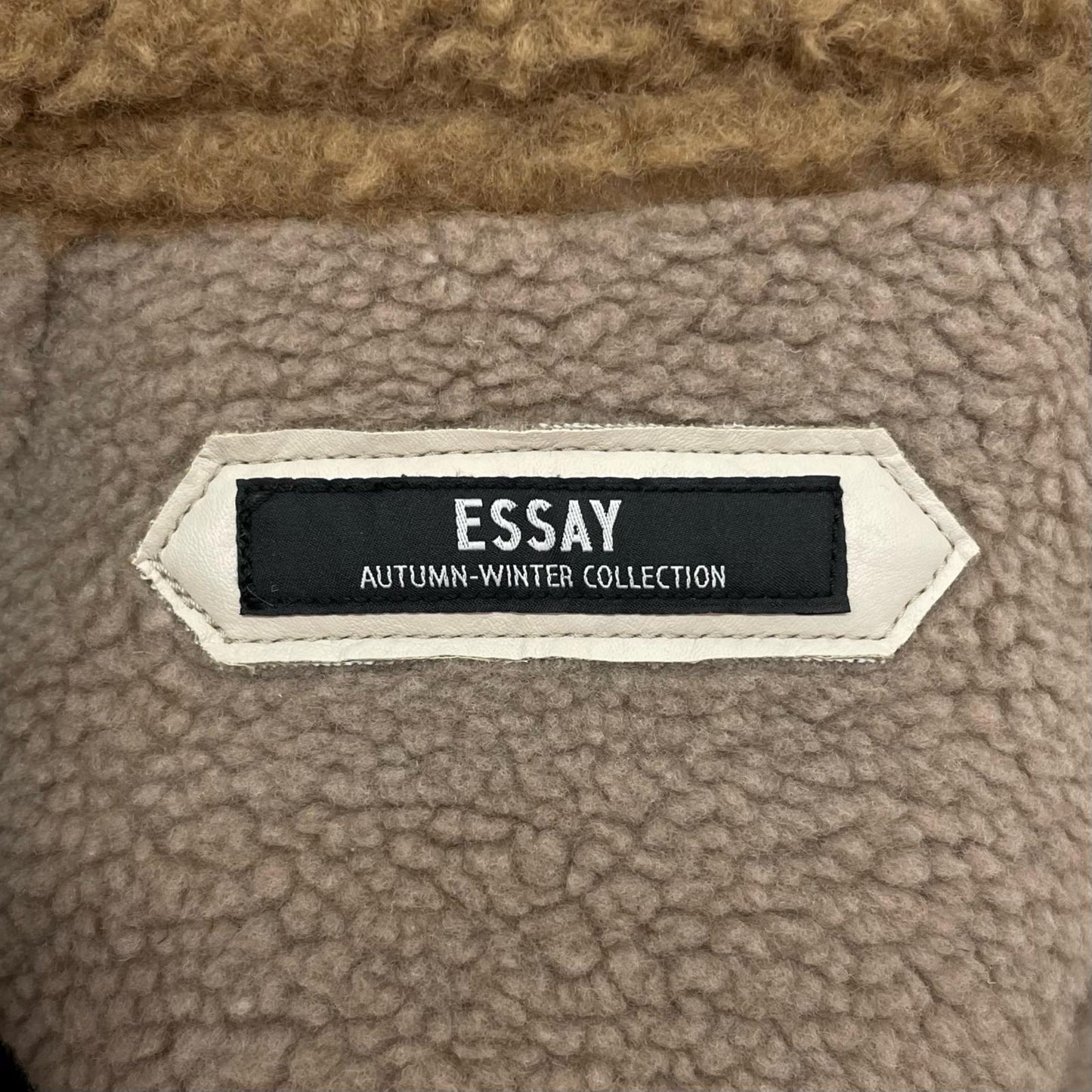 Standneck Mouton Coat レザー ES19C-01 ベージュ サイズ：3【尾張小牧店】
