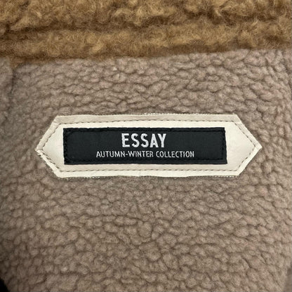 Standneck Mouton Coat レザー ES19C-01 ベージュ サイズ：3【尾張小牧店】